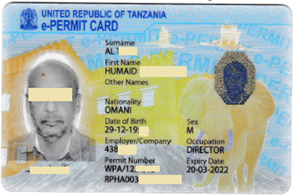 Tanzania Residence Permit